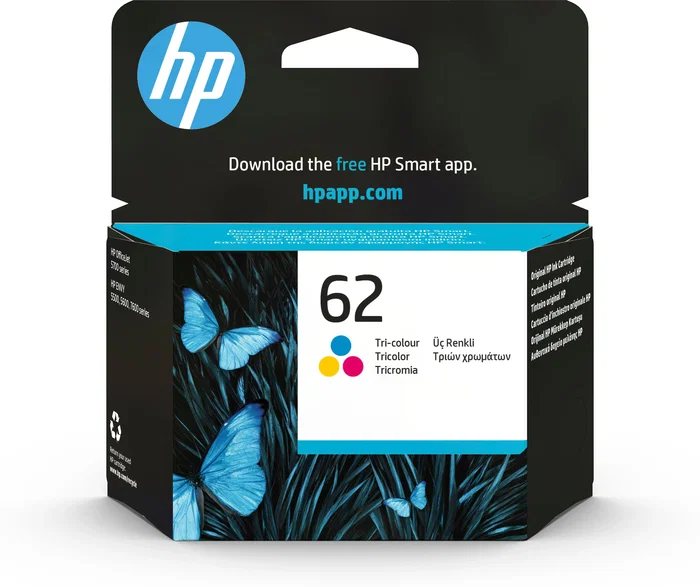 HP Cartucho de tinta 62 tricolor original C2P06AE