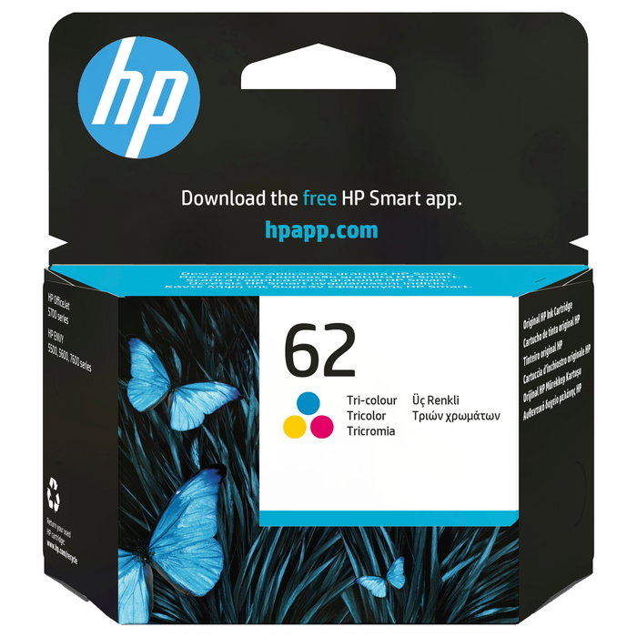 HP Cartucho de tinta 62 tricolor original C2P06AE