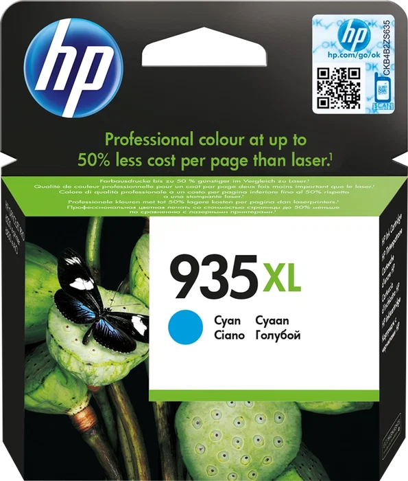 HP 935XL Cian Cartucho de tinta de alta capacidad HP 935XL Cian Cartucho de tinta de alta capacidad