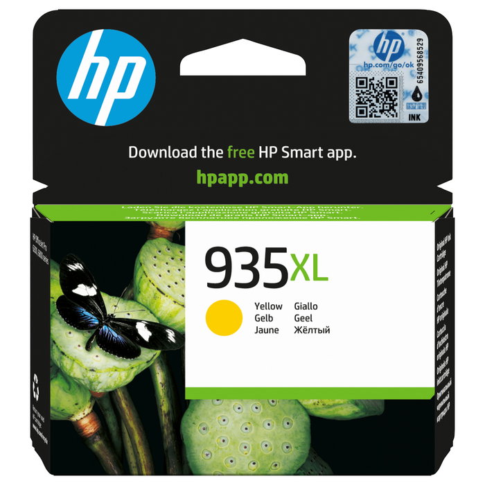 HP 935XL Cartucho de Tinta Amarillo de Alto Rendimiento (XL) Original