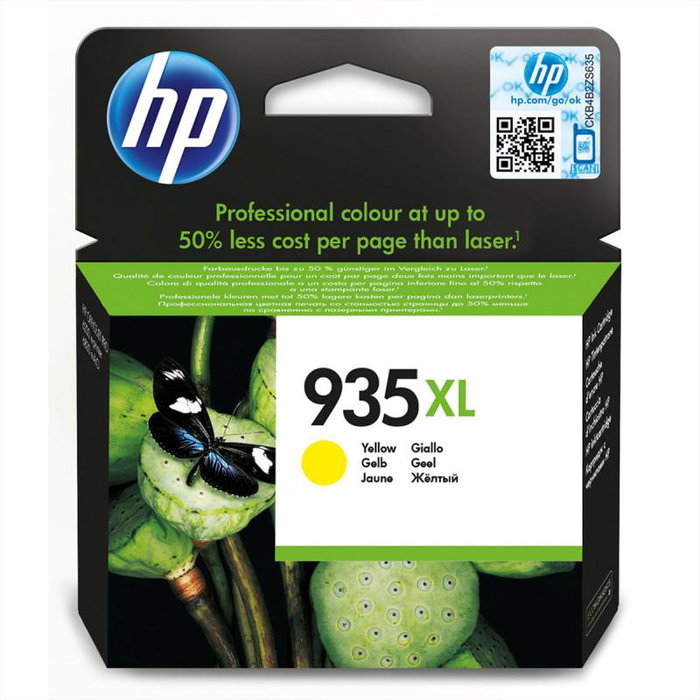 HP 935XL Cartucho de Tinta Amarillo de Alto Rendimiento (XL) Original