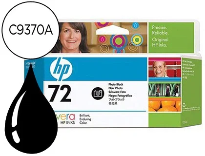HP Cartucho de tinta 72 Negro fotográfico 130 ml C9370A