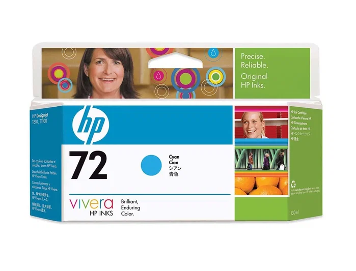 HP Cartucho de Tinta 72 Cian (C9371A) 130ml