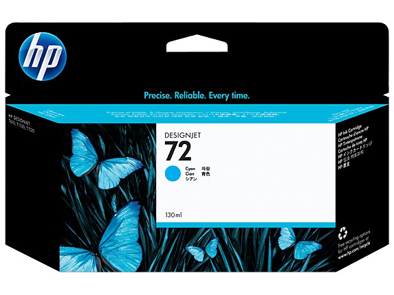 HP Cartucho de Tinta 72 Cian (C9371A) 130ml