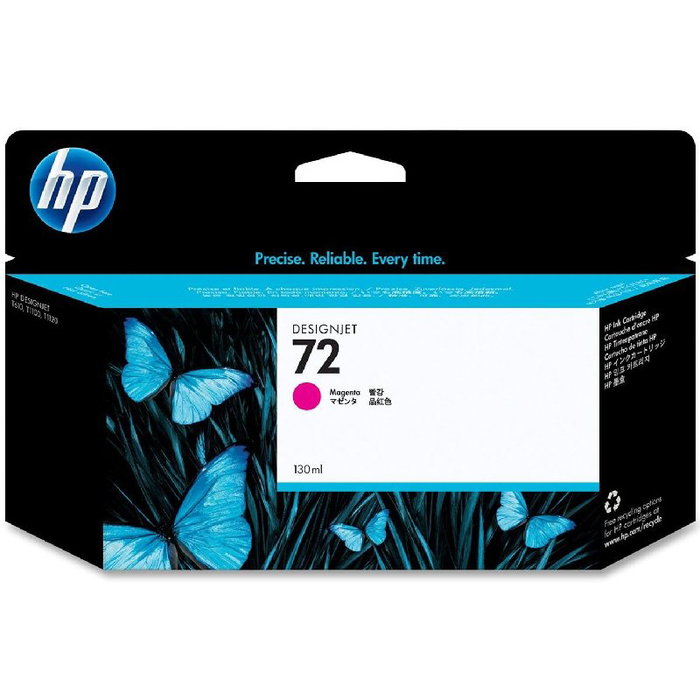 HP Cartucho de tinta 72 Magenta (C9372A) 130 ml para DesignJet HP Cartucho de tinta 72 Magenta (C9372A) 130 ml para DesignJet