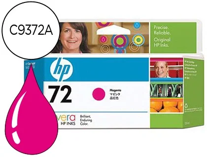 HP Cartucho de tinta 72 Magenta (C9372A) 130 ml para DesignJet HP Cartucho de tinta 72 Magenta (C9372A) 130 ml para DesignJet