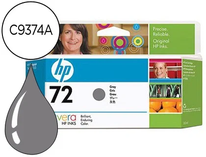 HP Cartucho de tinta 72 Gris C9374A 130ml para DesignJet