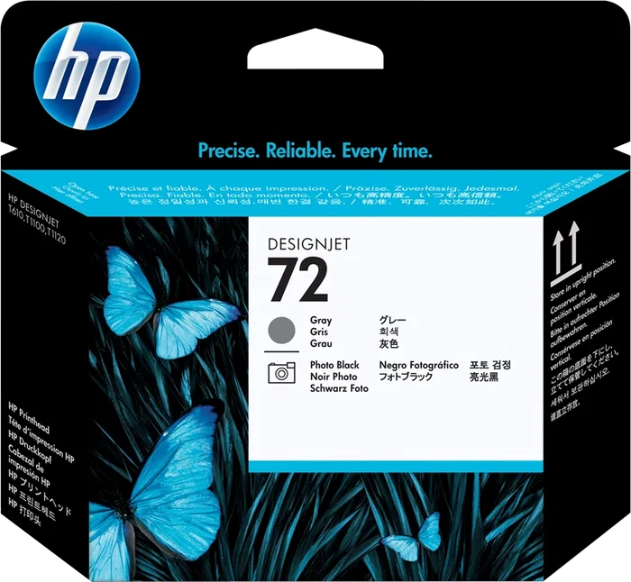 HP Cabezal de Impresión 72 Gris y Negro Fotográfico C9380A