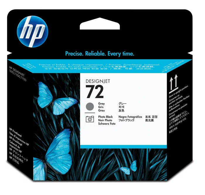 HP Cabezal de Impresión 72 Gris y Negro Fotográfico C9380A