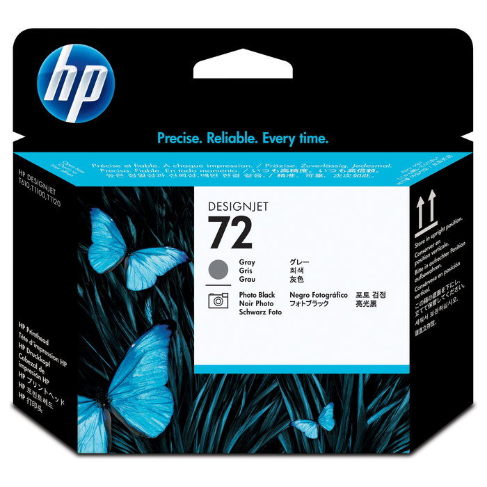 HP Cabezal de Impresión 72 Gris y Negro Fotográfico C9380A
