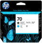 HP Cabezal de impresión 70 Negro mate y Cian C9404A