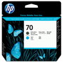 HP Cabezal de impresión 70 Negro mate y Cian C9404A