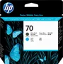 HP Cabezal de impresión 70 Negro mate y Cian C9404A