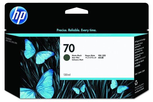 HP Cartucho de tinta No. 70 C9448A Negro mate 130 ml para Designjet Z2100/Z3100/Z3200/Z5200 series HP Cartucho de tinta No. 70 C9448A Negro mate 130 ml para Designjet Z2100/Z3100/Z3200/Z5200 series