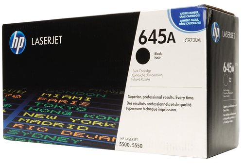 HP Cartucho de Tóner 645A Negro C9730A