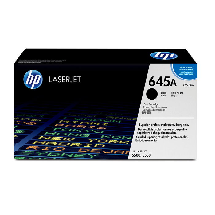 HP Cartucho de Tóner 645A Negro C9730A