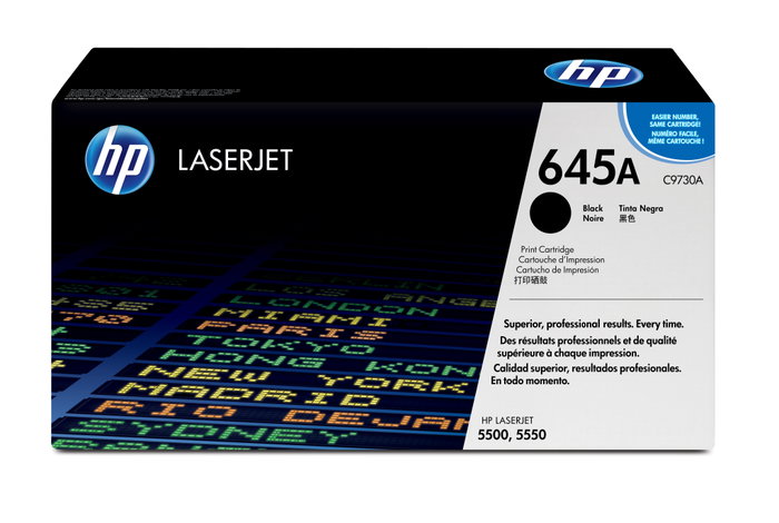 HP Cartucho de Tóner 645A Negro C9730A