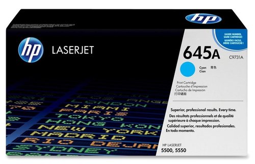 HP Cartucho de Tóner LaserJet 645A Cian Original C9731A HP Cartucho de Tóner LaserJet 645A Cian Original C9731A