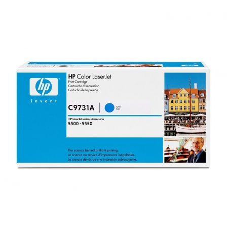 HP Cartucho de Tóner LaserJet 645A Cian Original C9731A HP Cartucho de Tóner LaserJet 645A Cian Original C9731A