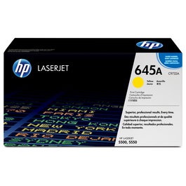HP Cartucho de Tóner Original LaserJet 645A Amarillo, C9732A, Standard Capacity 12.000 Páginas, 1-Pack