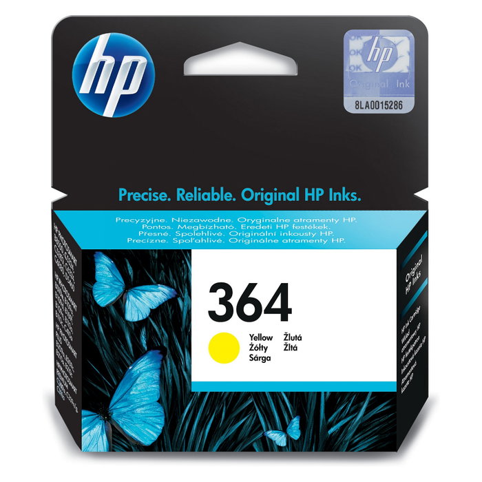HP Cartucho de Tinta No. 364 Amarillo para Photosmart D5460