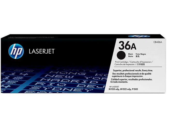 HP Cartucho de tóner original 36A negro (CB436A) HP Cartucho de tóner original 36A negro (CB436A)