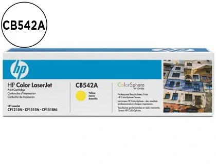 HP 125A CB542A Amarillo, Cartucho de Tóner Original HP 125A CB542A Amarillo, Cartucho de Tóner Original