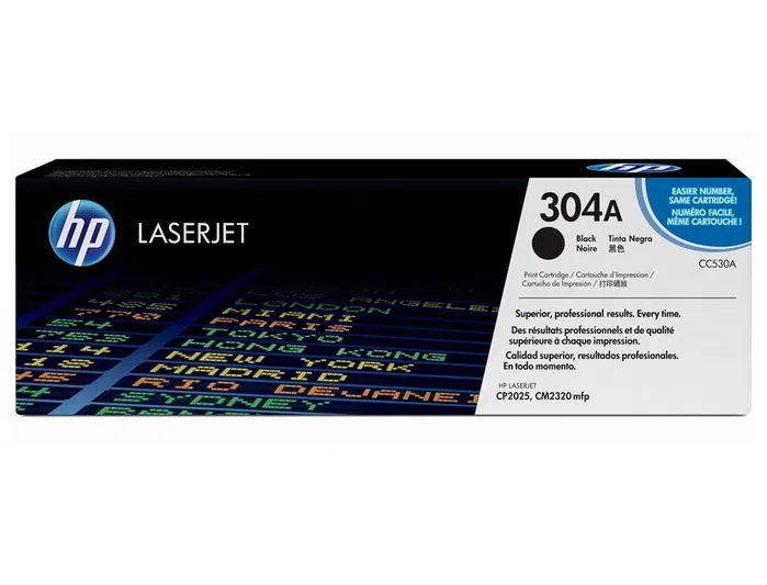 HP Cartucho de tóner 304A Negro (CC530A)