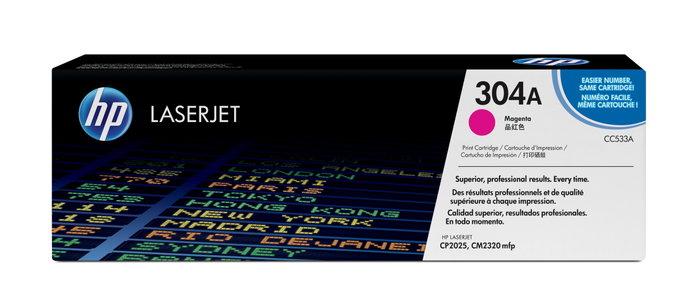 HP 304A Magenta Cartucho de tóner Original LaserJet CC533A