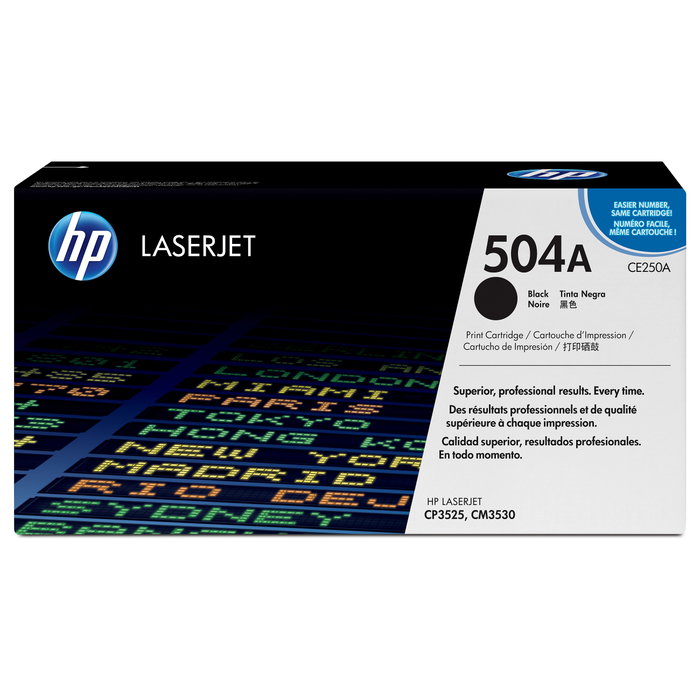 HP Toner 504A CE250A Negro