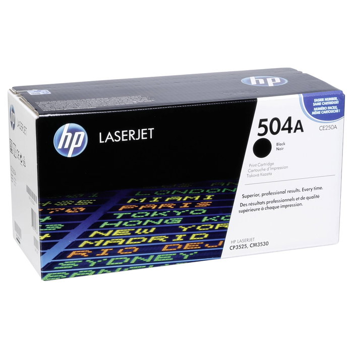 HP Toner 504A CE250A Negro