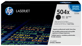 HP Tóner Negro 504X / CE250X XL de Alta Capacidad para Impresoras HP