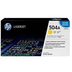 HP Toner 504A Amarillo CE252A para Impresoras CM3530/CP3525 (Rendimiento 7000 páginas)