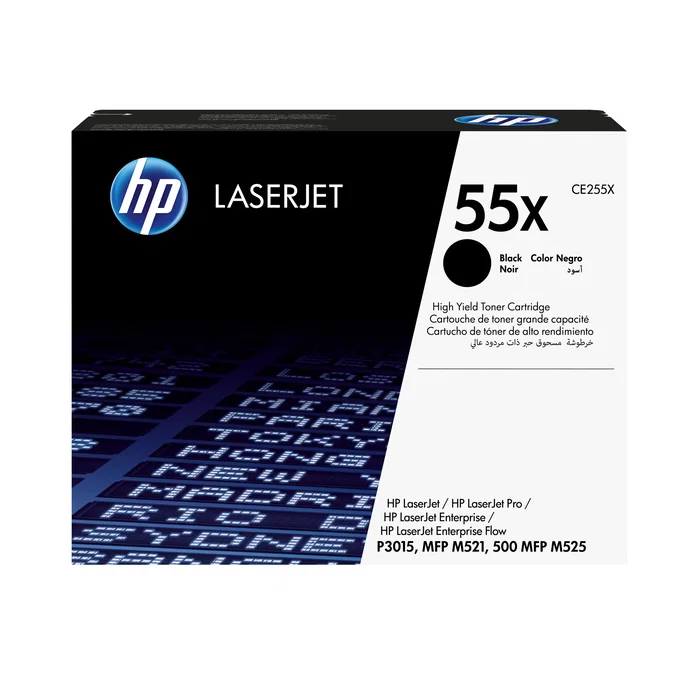 HP Tóner Original 55X Negro XL (CE255X)