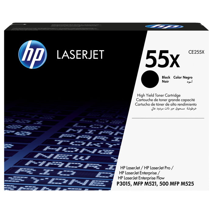 HP Tóner Original 55X Negro XL (CE255X)
