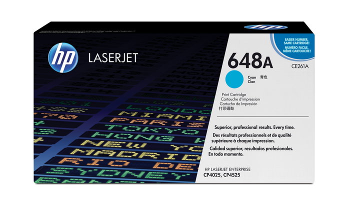HP Cartucho de Tóner 648A CE261A Cian HP Cartucho de Tóner 648A CE261A Cian