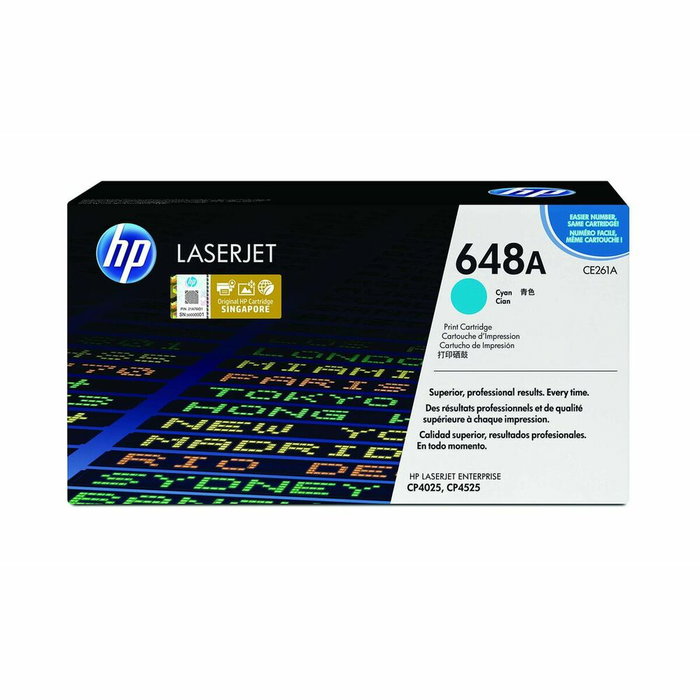 HP Cartucho de Tóner 648A CE261A Cian HP Cartucho de Tóner 648A CE261A Cian