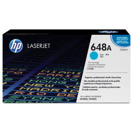 HP Toner original CE261A cian para LaserJet 648A - 11.000 páginas - Cartucho estándar de 1 unidad