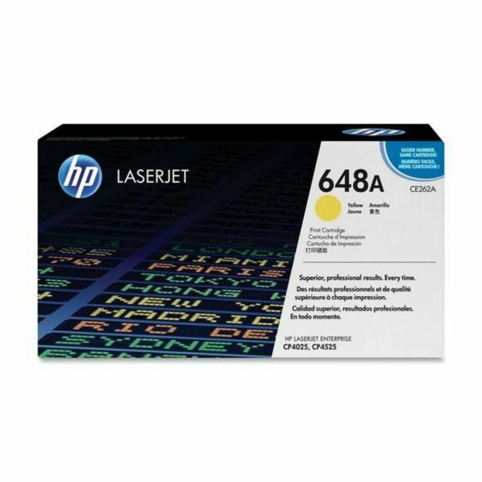 HP 648A Amarillo Cartucho de Tóner Original (CE262A)