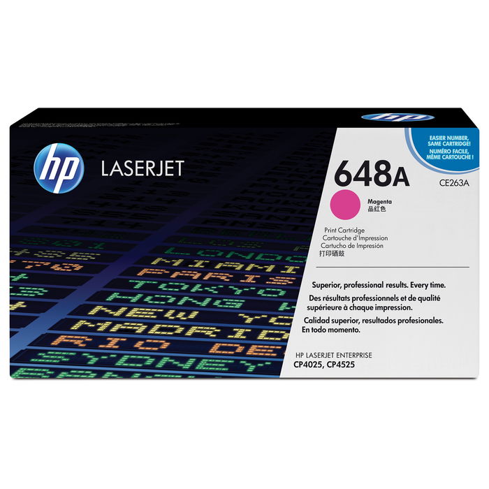 HP Toner 648A / CE263A Magenta para impresoras HP LaserJet Pro MFP M426, M428, M430, serie M HP Toner 648A / CE263A Magenta para impresoras HP LaserJet Pro MFP M426, M428, M430, serie M