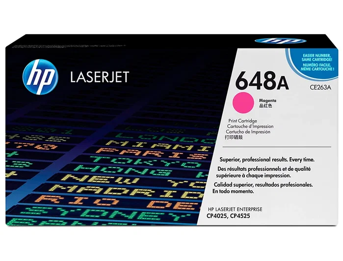 HP Cartucho de Tóner 648A Magenta CE263A