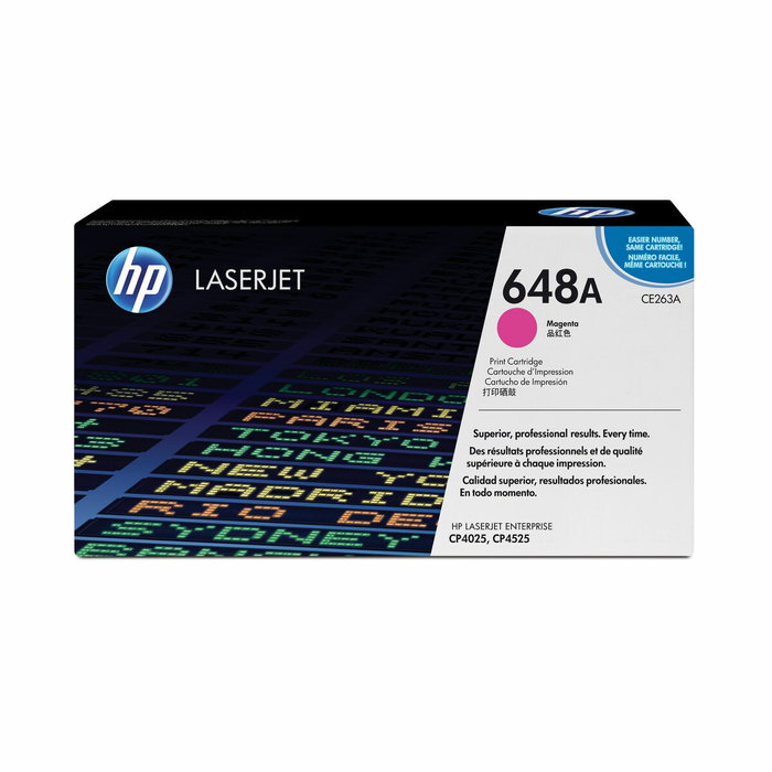HP Cartucho de Tóner 648A Magenta CE263A