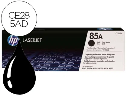 HP 85A Negro Pack de 2 Cartuchos de Tóner Original LaserJet (CE285AD) inevitable
