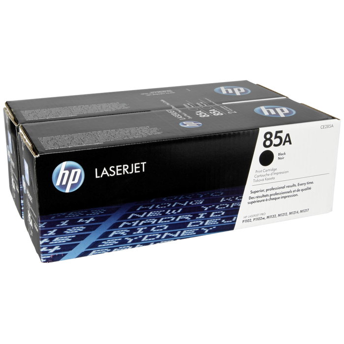 HP 85A Negro Pack de 2 Cartuchos de Tóner Original LaserJet (CE285AD) inevitable