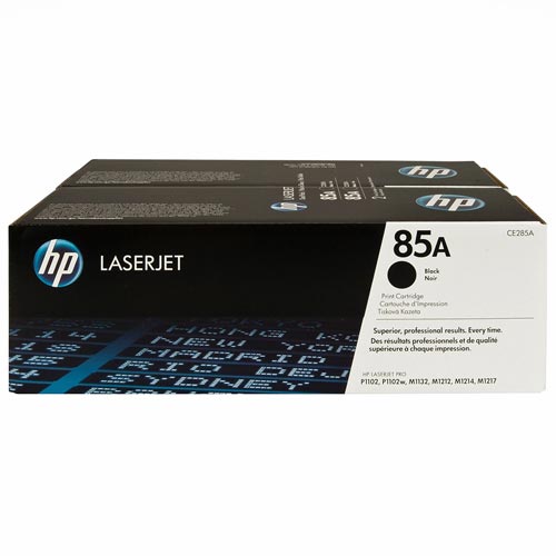 HP 85A Negro Pack de 2 Cartuchos de Tóner Original LaserJet (CE285AD) inevitable