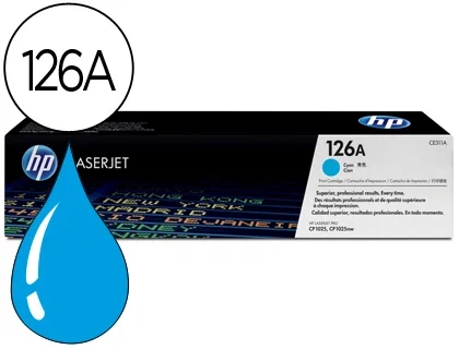 HP 126A Cartucho de Tóner Original Cian (CE311A)