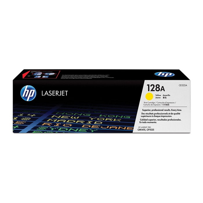 HP Cartucho de Tóner Original 128A Amarillo CE322A