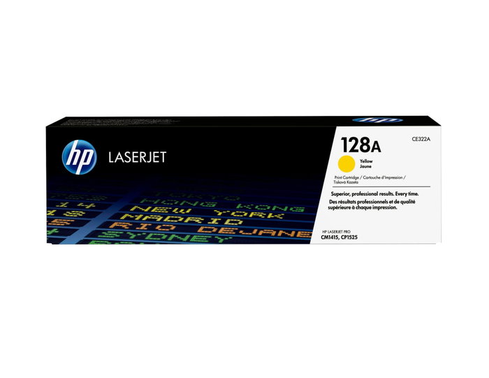 HP Cartucho de tóner original 128A amarillo CE322A para LaserJet Pro CM1415/CP1525