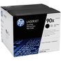 HP Pack de 2 Cartuchos de Tóner Original LaserJet 90X Negro CE390XD