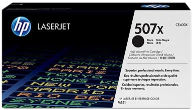 HP Cartucho de tóner original LaserJet 507X Negro (CE400X) de alta capacidad HP Cartucho de tóner original LaserJet 507X Negro (CE400X) de alta capacidad